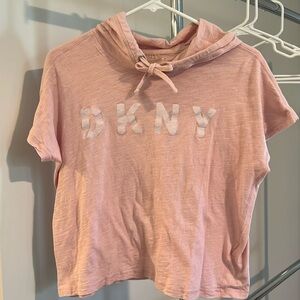 DKNY Sport hooded slub s/s tee- XS
